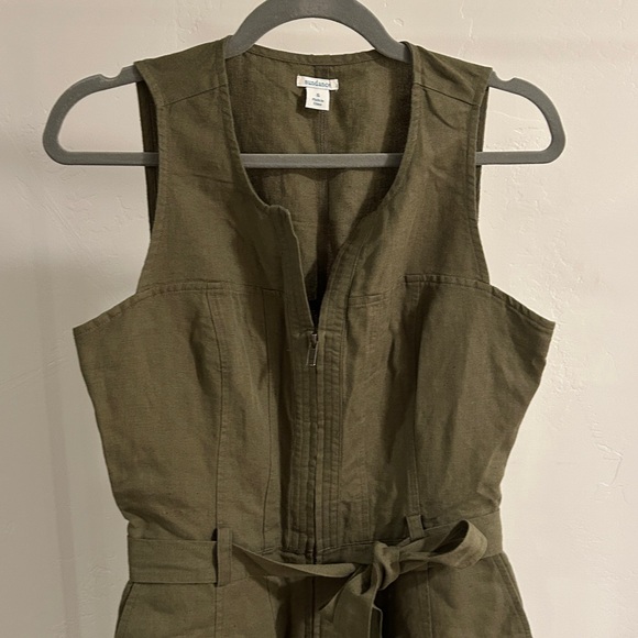 Sundance Olive Jumpsuit with Belt - Picture 3 of 5